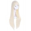 Gintama Sarutobi Ayame Long Beige Straight Cosplay Wigs For Women