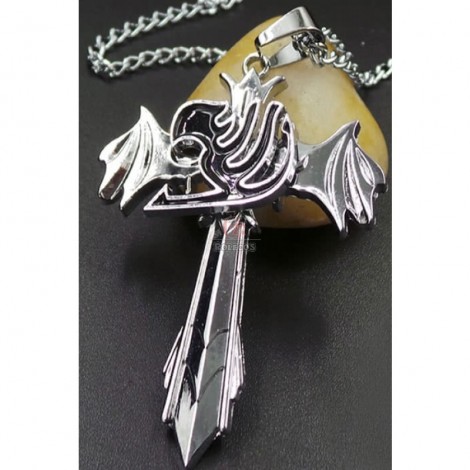 Fairy Tail Gray Fullbuster Cross Necklace Accessories Cool