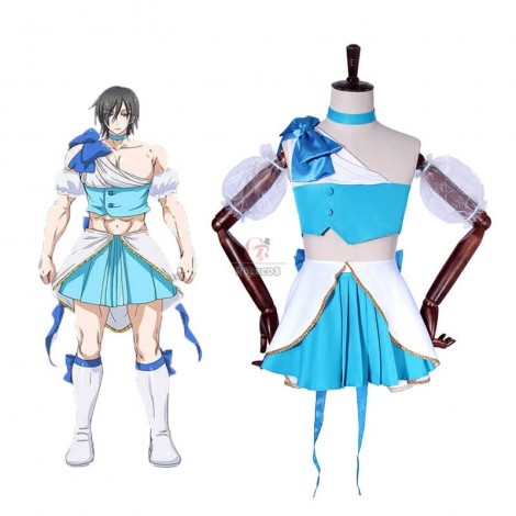 Magical Girl Ore Sakuyo Mikage Blue Uniform skirt Anime Cosplay Costumes