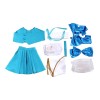 Magical Girl Ore Sakuyo Mikage Blue Uniform skirt Anime Cosplay Costumes