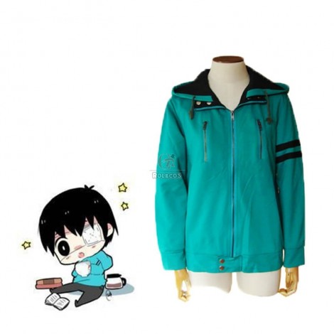 Tokyo Ghouls II Ken Kaneki Green Coat Anime Cosplay Costumes