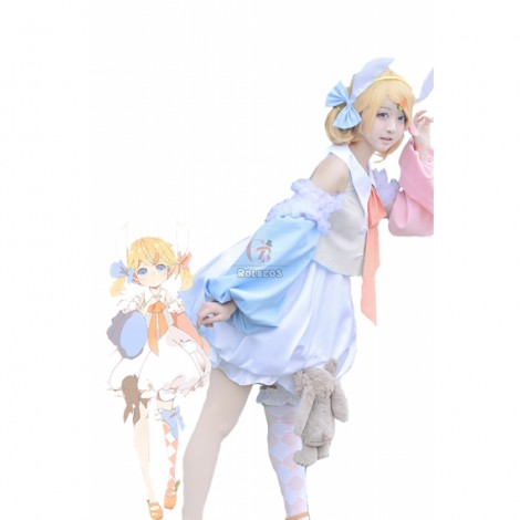 Vocaloid Kagamine Rin & Len Lost Forest and Rabbit Cosplay Costumes