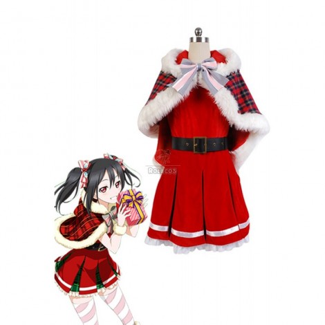 Love Live Yazawa Nico Christmas Dresses Cosplay Costumes