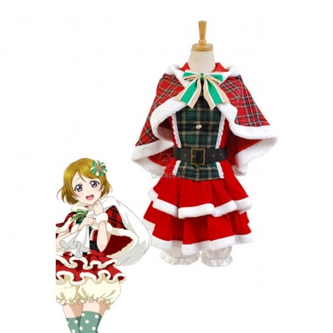 Love Live Koizumi Hanayo Christmas Dresses Cosplay Costumes