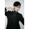 Sakamoto Desu ga? Sakamoto Cosplay Costumes Black Japanese School Boys' Uniforms