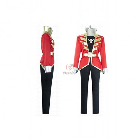 Kaizoku Sentai Gokaiger Red Cosplay Costume