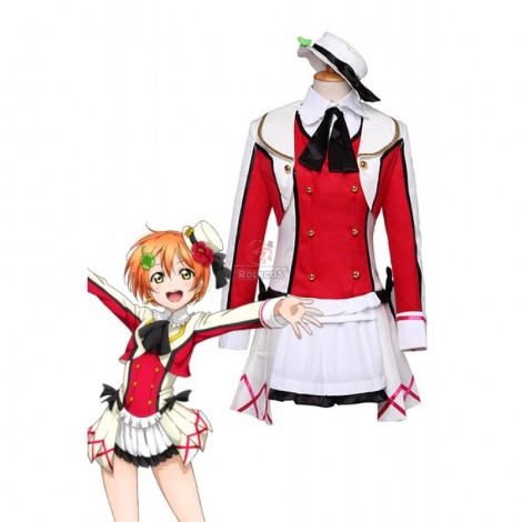 Love Live! Rin Hoshizora Red Cosplay Costume