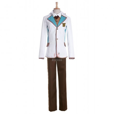 High School Star Musical Nayuki Tooru White Cosplay Costume