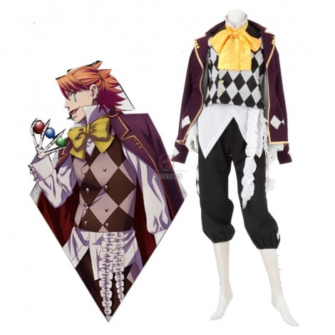 Black Butler Circus Joker Costumes Cosplay