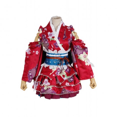 Love Live Bathrobe Awakening Nozomi Tojo Red Cosplay Costume Special