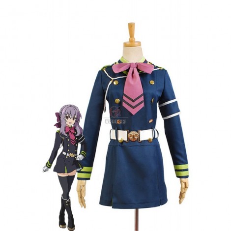 Seraph Of The End Shinoa Hiragi Uniform Dress Cosplay Costume