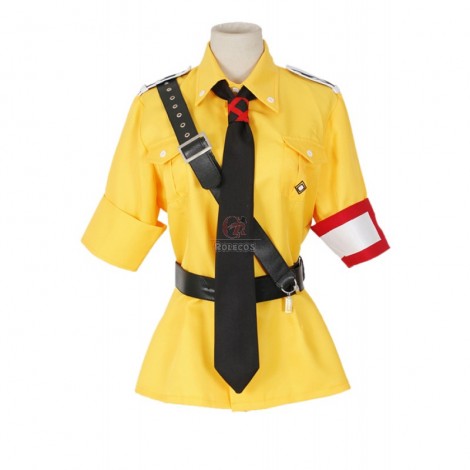 Cosplay Costumes Hellsing Seras Victoria Yellow Dress Uniform