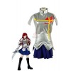 Fairy Tail Erza Scarlet Silver Female Dress Cosplay Costume