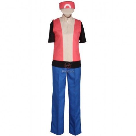 Pocket Monster Ash Ketchum 2 Generation Cosplay Costume