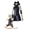 Fate/stay night Hollow Saber Black Dress Anime Cosplay Costumes