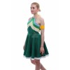 Vicwin-One Fairy Tail Wendy Marvell Green Dress Cosplay Costume Outfits