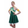 Vicwin-One Fairy Tail Wendy Marvell Green Dress Cosplay Costume Outfits