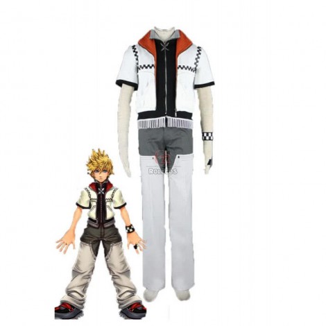 Kingdom Hearts II Cosplay Costume Roxas Outfit 1st Version Set