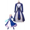 Fate Stay Saber Night Rin Deep Blue Dress Cosplay Costume