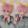 My Hero Academia Mina Ashido Short Pink Cosplay Wigs