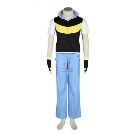 Pocket Monster Pokémon Ash Ketchum Cosplay Costume Customized