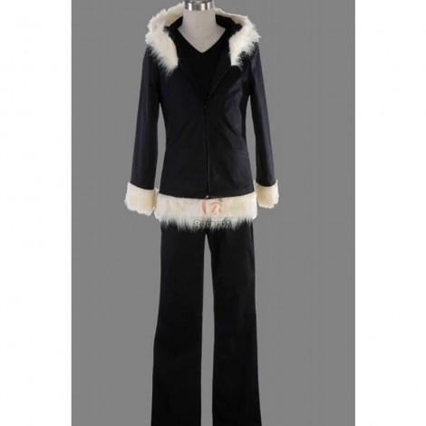 Durarara Orihara Izaya Cosplay Costume Uniform Black 1