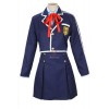 Sword Art Online Yuuki Asuna Student Blue Uniform Cosplay Costume