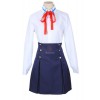 Sword Art Online Yuuki Asuna Student Blue Uniform Cosplay Costume