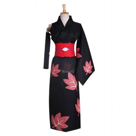 Gintama Tsukuyo Suit Cosplay Costume Black