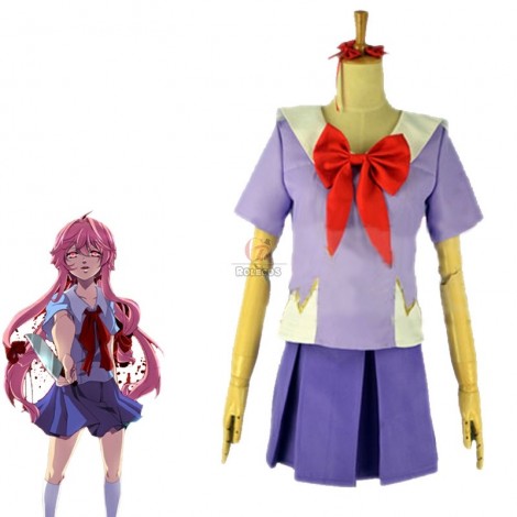 The Future Diary Gasai Yuno School Uniform Cosplay Costume