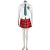 Neon Genesis Evangelion Makinami Mari Illustrious Shool Uniform Cosplay Costume