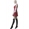 Fairy Tail Youth Lisanna Strauss Red Dress Cosplay Costumes