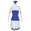 Fairy Tail Rain Woman Juvia Lockser Blue Evening dress Cosplay Costumes