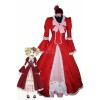 Lovely Princess Red Sweet Grace Black Bulter Elizabeth Cosplay Costume