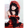 Date A Live Shiqikuangsan Cosplay Costumes Dark Red Dress