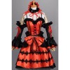 Date A Live Shiqikuangsan Cosplay Costumes Dark Red Dress