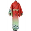 Dramatical Murder Koujaku Printing Vibration Sleeve Kimono Red Cosplay Costumes