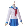 Poputepipikku Pop Team Epic Popuko and Pipimi Blue Uniform Skirt Anime Cosplay Costumes