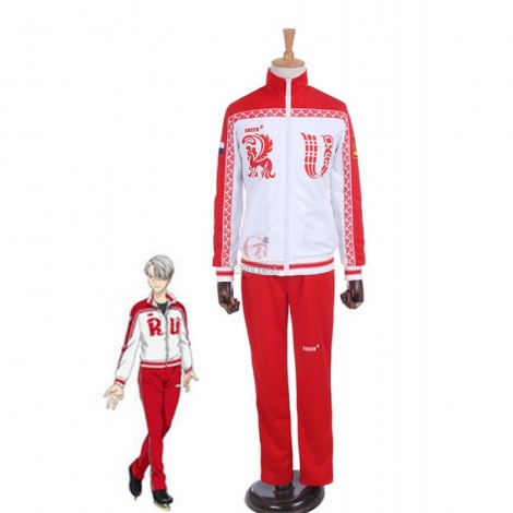 Yuri on Ice Victor Nikiforov Cosplay Costumes Sportswear Suits