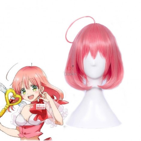 Magical Girl Ore Saki Uno Pink Long Woman Synthetic Cosplay Wig