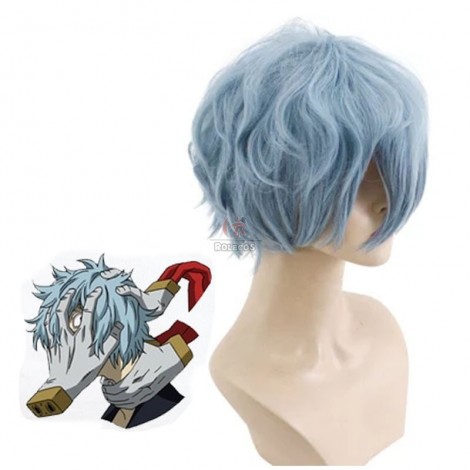 My Hero Academia Anime Shigaraki Tomura Blue Short Cosplay Wigs