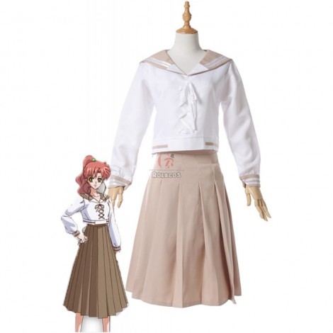 Sailor Moon Sailor Jupiter Kino Makoto 4 Series White Cosplay Costumes