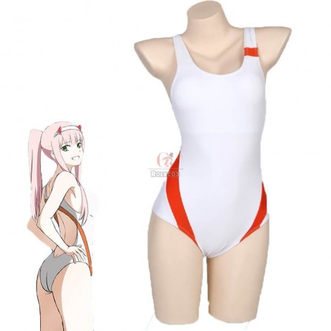 DARLING in the FRANXX Anime Cosplay 02 Zero Two Swimwear Set