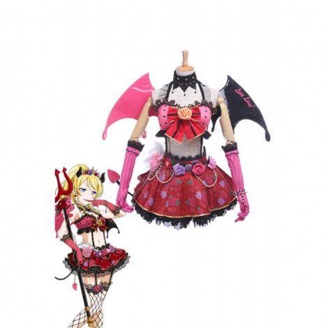 Love Live! Little Devil Costumes Eli Ayase Anime Cosplay Costumes