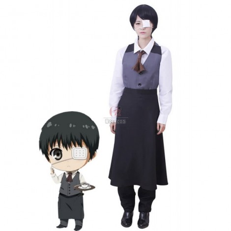 Tokyo Ghoul Kaneki Ken Work Clothes Cosplay Costume