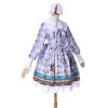 Lolita Long Sleeve Lace Dress Princess Pastoral Style Lolita Costume