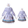 Lolita Long Sleeve Lace Dress Princess Pastoral Style Lolita Costume