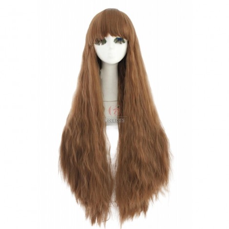 Fashion Long Lolita Brown Curly Wave Party Hair Wigs