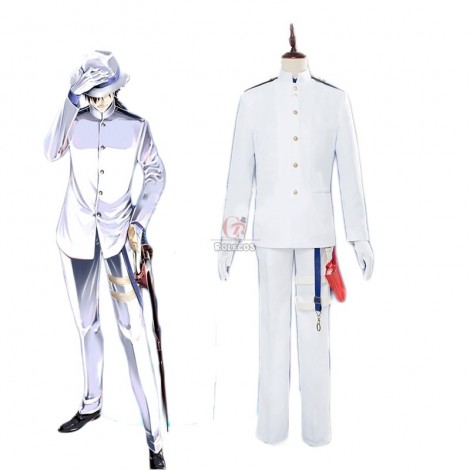 Fate/Grand Order Ryouma Sakamoto White Suit Cosplay Costume