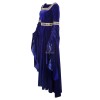 Women Renaissance Victorian Medieval Dark Blue Long Vintage Dress